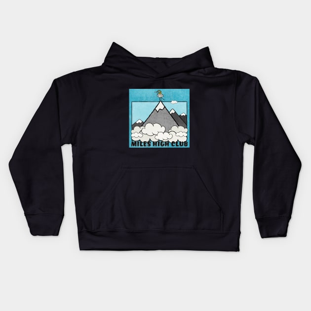 Miles High Club Kids Hoodie by ArtsofAll